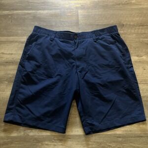 Under Armour Golf Shorts Mens 40 Navy Blue‎ Loose Fit Stretch Active All Season